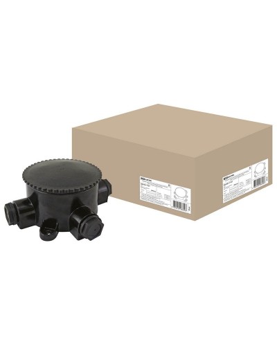 КЭМ 2-660-3 ОП D95мм IP65, 3-х рожковая (карболит) TDM (SQ1401-1101). Коробка электромонтажная. TDM ЕLECTRIC в Назрани