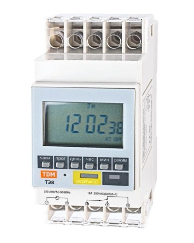 ТЭ8A-1мин/7дн-8on/off-16А-DIN TDM (SQ1503-0002). Таймер электронный. TDM ЕLECTRIC в Назрани