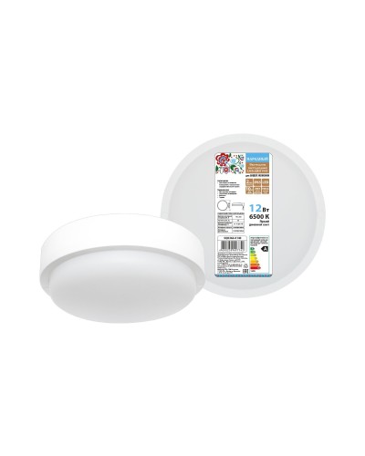 ДПП 3901 12Вт 6500К IP65 белый круг (SQ0366-0140). Светодиодный светильник LED. TDM ЕLECTRIC в Назрани