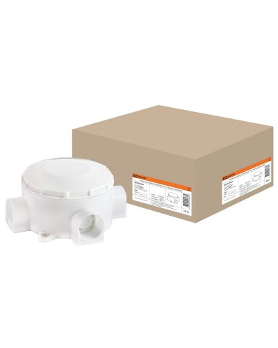 Распаячная коробка ОП D80х35мм, IP42, 3-х рожковая, белая TDM (SQ1401-4004). Распаячная коробка ОП. TDM ЕLECTRIC в Назрани