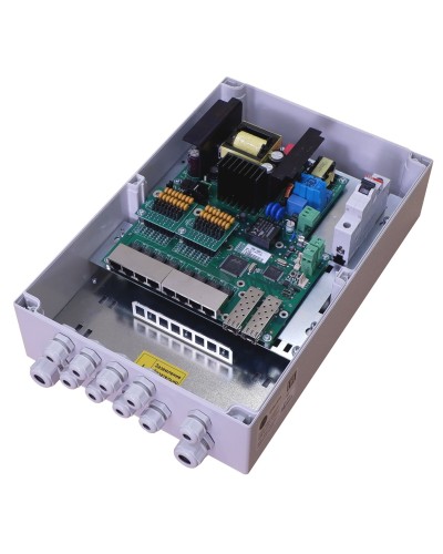 TFortis PSW-2G8F+. Коммутатор для подключения 8 камер. TFortis в Назрани