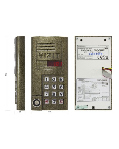 БВД-SM101T. Вызывная панель аудиодомофона. VIZIT в Назрани