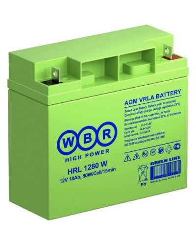 WBR HRL1280W. Аккумулятор герметичный свинцово-кислотный. WBR в Назрани