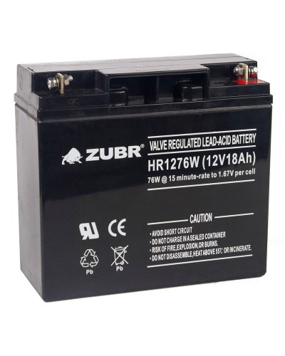 ZUBR HR 1276W (12V, 18Ah). Аккумулятор герметичный свинцово-кислотный. ZUBR в Назрани