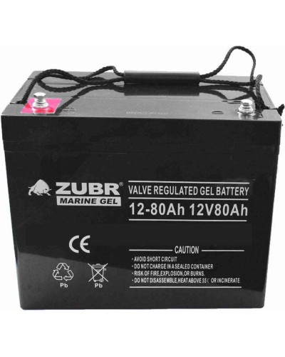 ZUBR MARINE GEL NPG 12-80 (12V, 80Ah). Аккумулятор герметичный свинцово-кислотный. ZUBR в Назрани