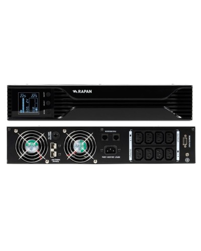 RAPAN-UPS 1000 RACK+2х9Ah (RAPAN-UPS 1000-RACK-IN-2х9-E) (8958). Бесперебойный источник питания. Бастион в Назрани
