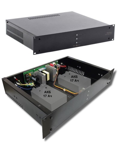 СКАТ-1200У RACK (СКАТ ИБП-12/7-2x17-RACK) (2141). Источник вторичного электропитания резервированный. Бастион в Назрани
