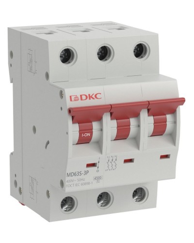 YON max MD63S 3P 6А 4,5кА C (MD63S-3PC6). Автоматический выключатель. ДКС в Назрани