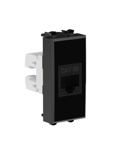 Розетка RJ-45, кат.5E, Avanti, 1 модуль, черный квадрат (4402661): Розетка компьютерная модульная в Назрани