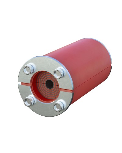 Проходка круглая, нержавеющая, D50х70 мм для кабелей D10-30 мм (DXF3114): Проходка круглая, нержавеющая в Назрани