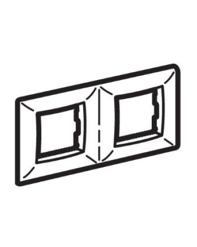 Рамка на 2+2 модуля (двухместная), слоновая кость (75012O): Рамка двухместная, Brava в Назрани