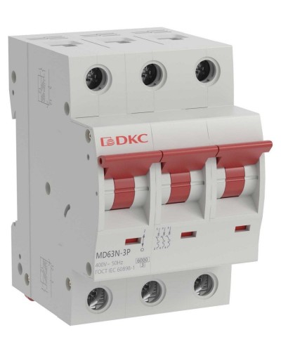 YON max MD63N 3P 16А 6кА C (MD63N-3PC16). Автоматический выключатель. ДКС в Назрани