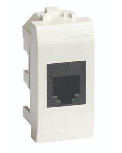 Розетка RJ-45 Brava 1 модуль слоновая кость (75654S): Розетка компьютерная с одним разъёмом в Назрани