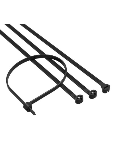 Хомут 3,6x200 P6.6, черный (100шт) (21314SR): Хомут с двойным замком в Назрани
