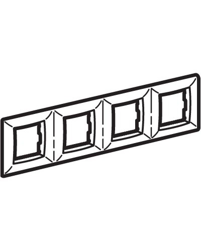Рамка на 2+2+2+2 модуля (четырехместная), сл. кость (75014O): Рамка четырехместная, Brava в Назрани