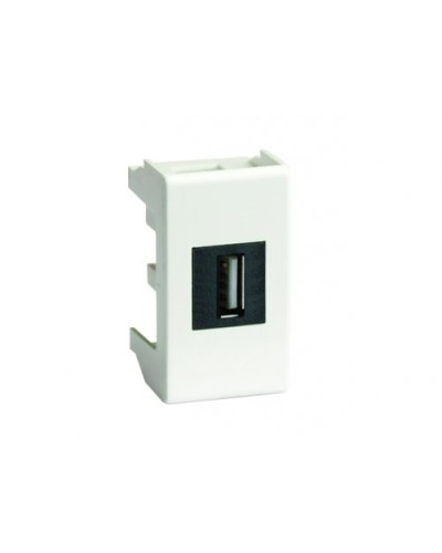 Розетка USB 2.0 Brava 1 модуль белая (76200B): Розетка USB в Назрани