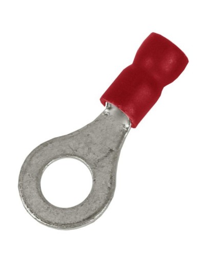 Наконечник НКИ 0,25-1,5 М8 (D8,4мм) с отверстием под винт (100 шт) (2A8P-EE-PVC). Наконечник с отверстием под винт и изолированным фланцем ПВХ. ДКС в Назрани