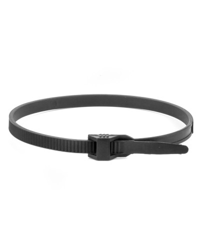 Хомут 9х300 P6.6 черный (100шт) (26502SR). Хомут с плоским замком. ДКС в Назрани