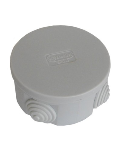 Коробка JBR080 D=80х40, 4 вых., IP44, серая (44005). Коробка монтажная. Экопласт в Назрани