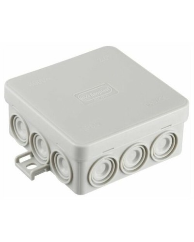 Коробка JBL085 85х85х38, 12 вых., 8P (0,15...2,5мм²) серая (43355HF-GR). Коробка монтажная, огнестойкая, без галогена. Экопласт в Назрани