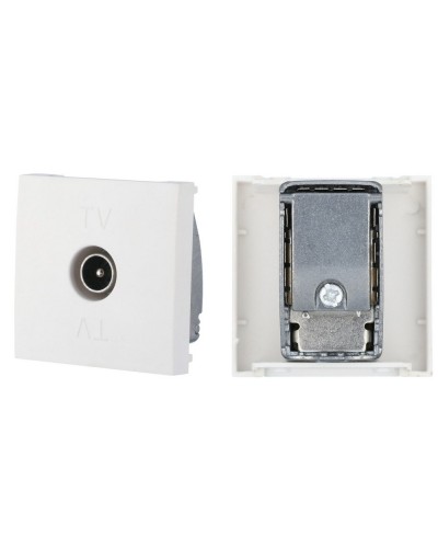 Розетка TV оконечная, белый LK45 (852104). Розетка TV. Экопласт в Назрани