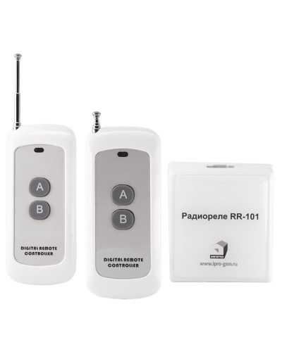RR-101 + 2 пульта, 250-950 метров, двойное питание 12В и 220В. Комплект радиореле. ИПРо в Назрани