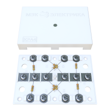 KRA-4 75 Om white (MEC42101). Коробка на 4 абонента. МЭК-Электрика