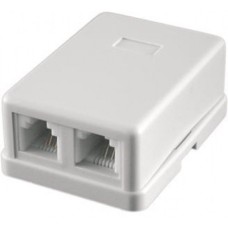RJ-11-2 розетки, 2 выхода (6Р4С): Розетка