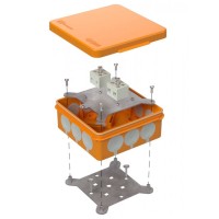 Коробка огнестойкая для о/п двухкомпонентная 60-0303-FR6.0-4 Е15-Е120 100х100х40 Промрукав. Коробка огнестойкая. Промрукав
