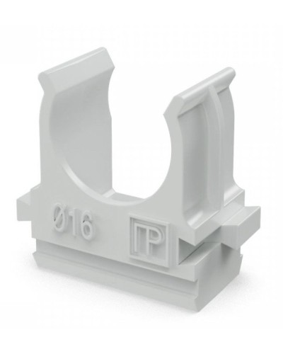 Крепеж-клипса для труб АБС-пластик в п/э D16 (100 шт) (PR.02616). Крепление для труб ПВХ. Промрукав в Назрани