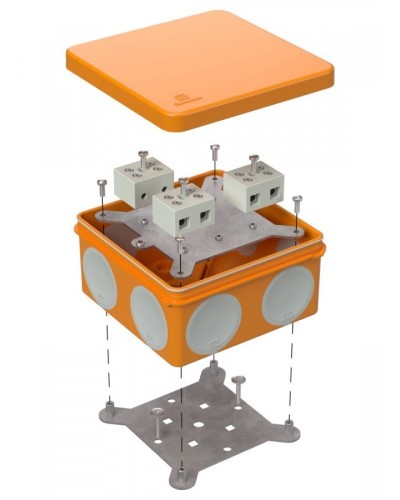 Коробка огнестойкая 100х100х50 (60-0300-FR10.0-6). Коробка огнестойкая для открытой установки. Промрукав в Назрани