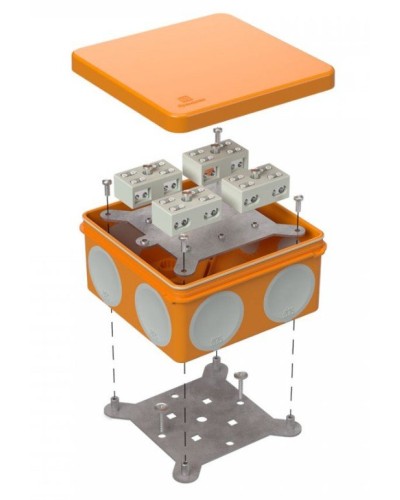 Коробка огнестойкая 100х100х50 (60-0300-FR6.0-4-8-Р Е15-Е60). Коробка огнестойкая для открытой установки. Промрукав в Назрани