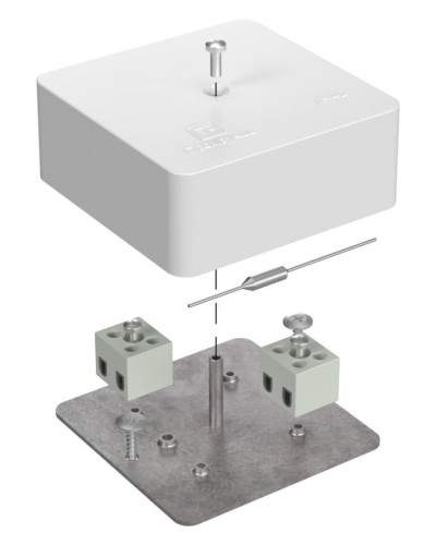 Коробка огнестойкая 75х75х30 (40-0450-FR2.5-4-П). Коробка огнестойкая для открытой установки. Промрукав в Назрани