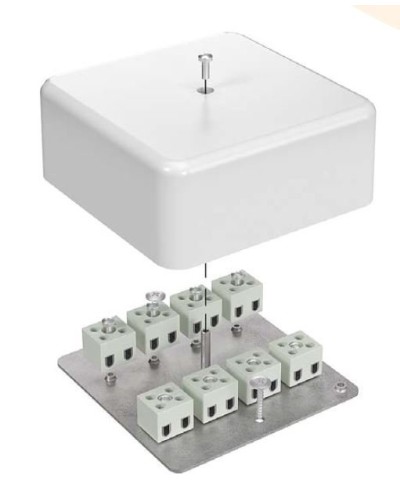 Коробка огнестойкая 103х103х45 для кабель-канала (40-0470-FR10.0-6). Коробка огнестойкая для кабель-канала. Промрукав в Назрани