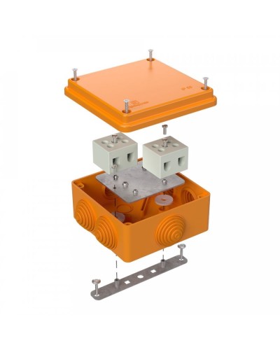 Коробка огнестойкая 100х100х50 для о/п (40-0300-FR10.0-4). Коробка огнестойкая для открытой установки. Промрукав в Назрани