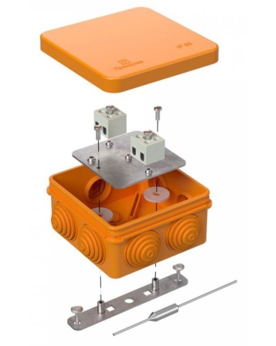 Коробка огнестойкая 80х80х40 (40-0210-FR2.5-4-П). Коробка огнестойкая для открытой установки. Промрукав в Назрани