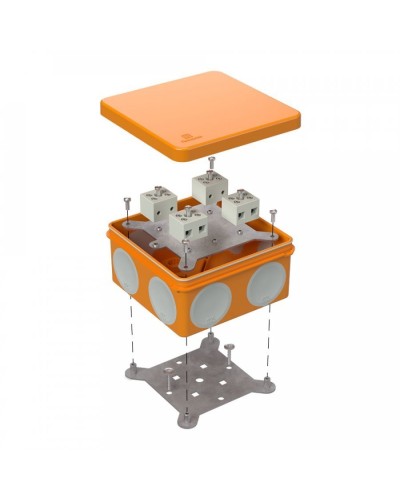 Коробка огнестойкая 100х100х50 (60-0300-FR2.5-8). Коробка огнестойкая для открытой установки. Промрукав в Назрани