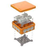 Коробка огнестойкая для о/п двухкомпонентная 60-0303-FR6.0-4-8-Р Е15-Е60 100х100х40 Промрукав. Коробка огнестойкая. Промрукав