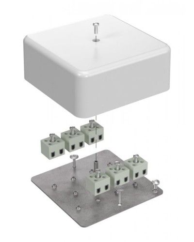 Коробка огнестойкая 103х103х45 (латунь) (40-0470-FR2.5-12-Е60). Коробка огнестойкая для открытой установки. Промрукав в Назрани