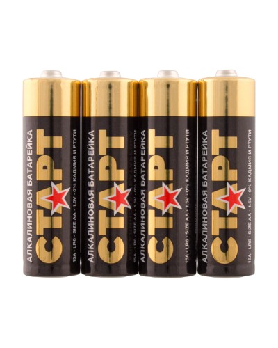 СТАРТ LR6-SH4-BOX (1,5 В, AA, LR6), упак. 4 шт.. Алкалиновые батарейки. СТАРТ в Назрани